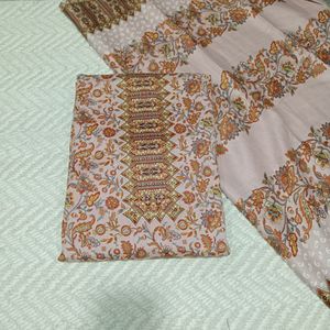 Jaipuri Printed Pashmina Suit