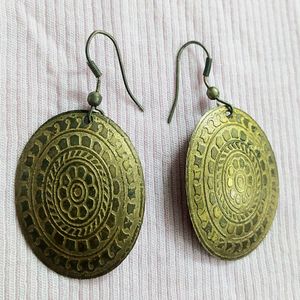 Brass earrings