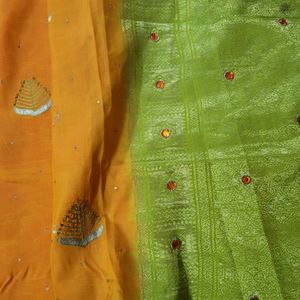 Kanchivaram With Embroidery  Work