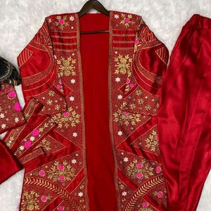 Indo western dress with jacket