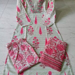 Cotton Kurta Set