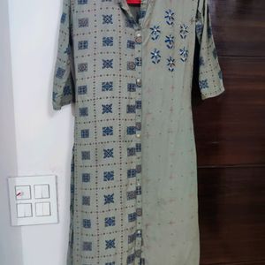 B'ful Embellished Grey Kurta ..