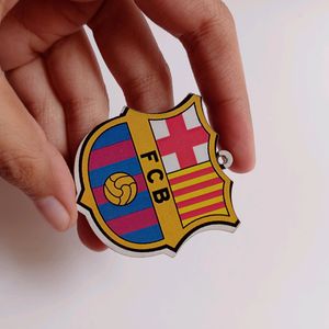 Barcelona FC MDF Wooden Keychain Handmade