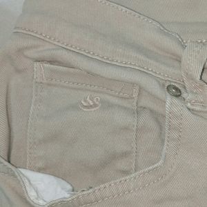 Cream Colour Jeans