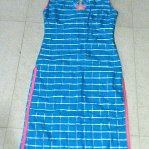 Sleeveless Long Kurta, Size 34in . rarely used.