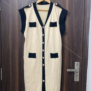 One Piece Dress With Front Versace Buttons