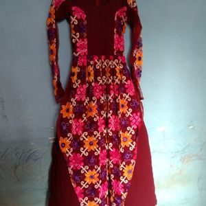 Women's Gown Embroidery Work