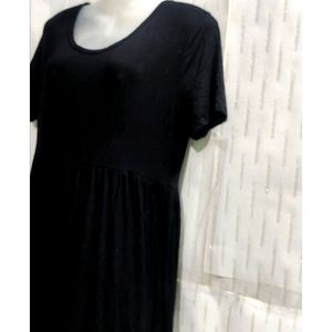 Black Long Dress For women's