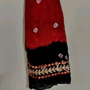 Red And Brown Dupatta