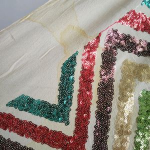 VERY HEAVY SEQUIN FABRIC