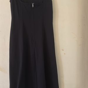 Black Denim Sleevless Dress