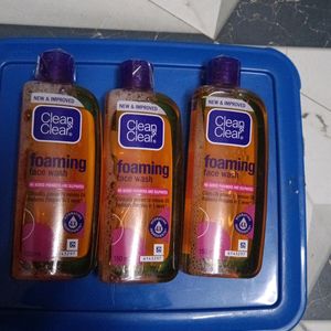 Combo Of 3 Clean & Clear Foaming Face Wash