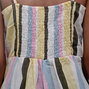 Multicolour Striped Jumpsuit