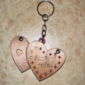 Open Heart Key Ring