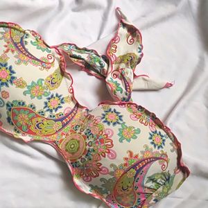 Fancy Tie Padded Bra