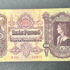 Sale. 100 Pengo Hungary Very Old Note Rare