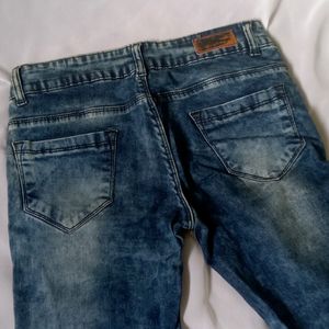 Blue Jeans  With Patch