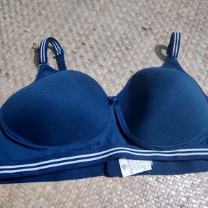 New Navy Blue Padded BRA