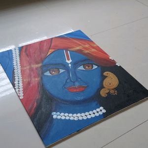 Krishna Canvas Paining