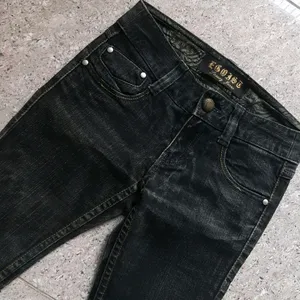 Black +brown Shade Denim Jean