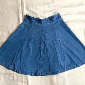 Y2K Denim Skater Skirt