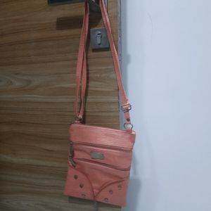 Beautiful Carrot Colour Sling Bag