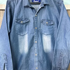 Denim Full Sleeve Shirt Free Delivery