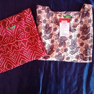 Combo Two Kurta Sets Lovely Outfit From Myntra Bra