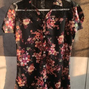 Flower Printed Vibrant Shirt