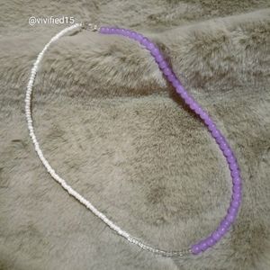 Lavender Beaded Necklace