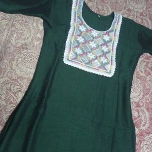 Dark Green Kurta