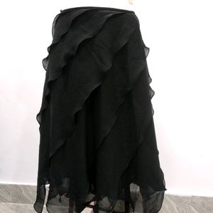 Korean Vintage Ruffle Skirt