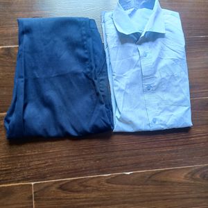 Light Blue Shirt And Navi Pant