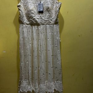 SCAKHI Off-White Sharara Set Size XL