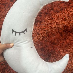 Moon Soft Pillow For Kids Bed Room