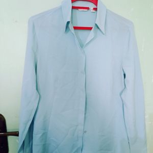 Powder Blue Colour Formal Shirt