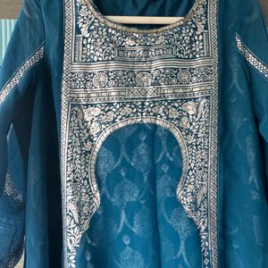 Blue Ethnic Kurti For Wedding And Festivals