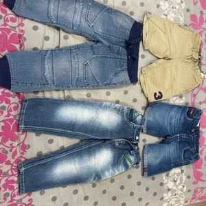 3 To 4 Year Boys Shorts And Jeans