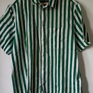 H&M Green Striped Shirt L Size