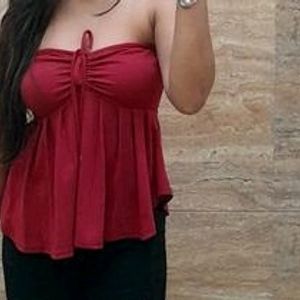 Red Top With Beautiful Look