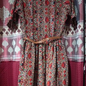 Long Kurta With Belt