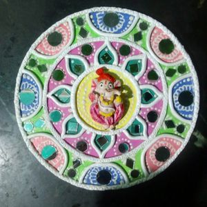 New Handmade Ganesha Lippan Art