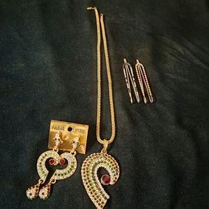 Necklaces ,Saree Pins, Earrings