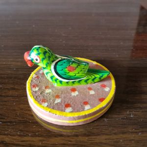 Handpainted Parrot AGARBATTI STAND INCENSE HOLDER