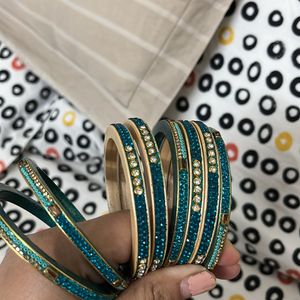 Unused Lac Bangles Indigo Shade