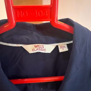 Wills Classic Formal Shirt With Embroidery