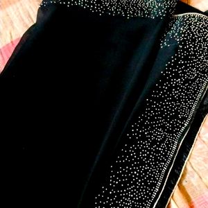 Beautiful Black Embroidery Saree