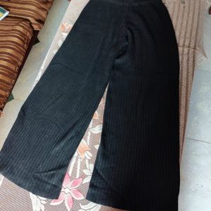 Black Super Warm Pants Woolen