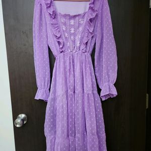 Lavender Colour Dress