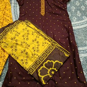 3 Piece pure Cotton Kurta Set